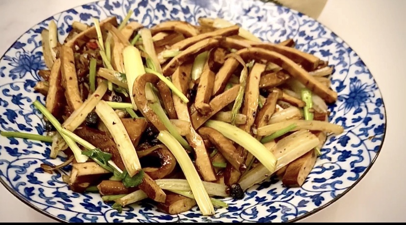 豆豉素炒香干