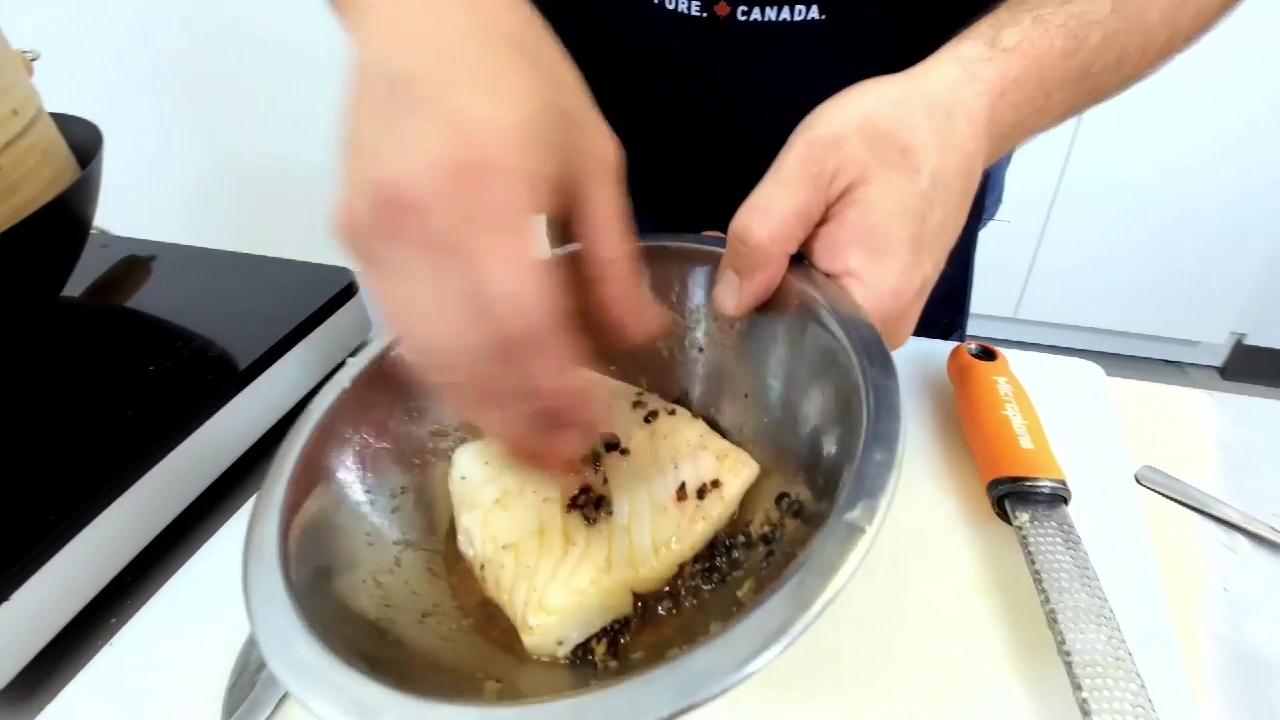 豆豉香蒸加拿大比目鱼