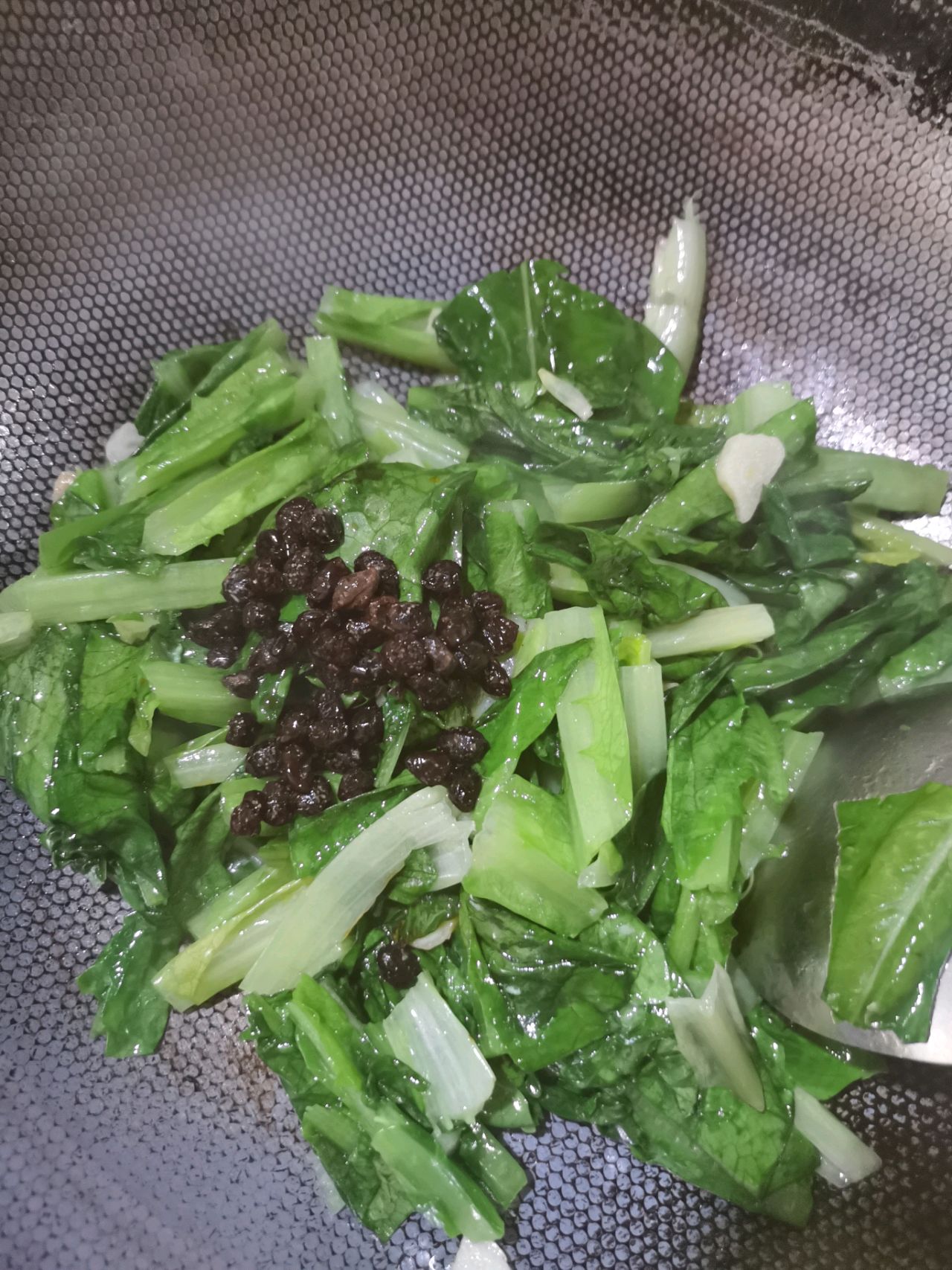 豆豉油麦菜