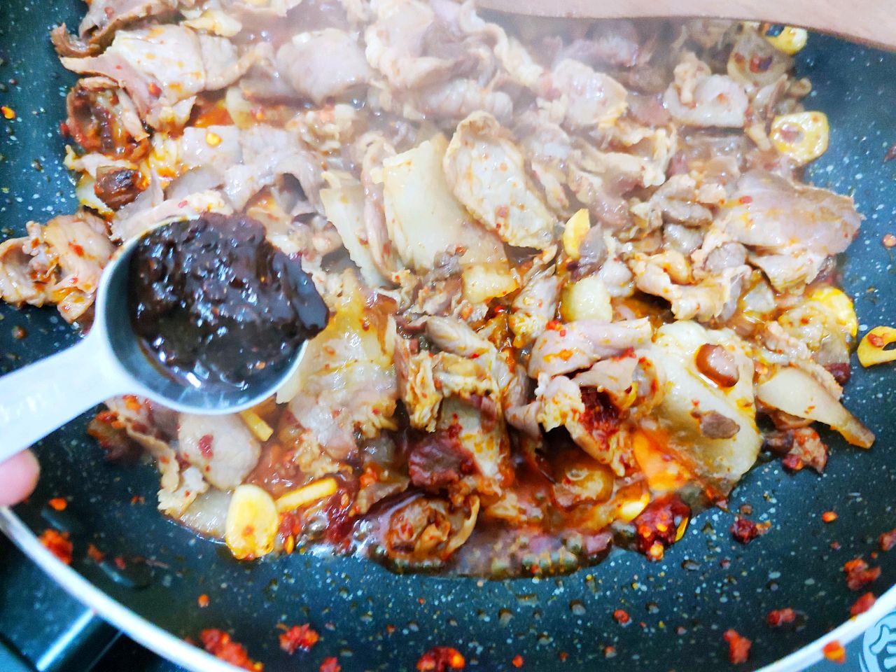 豆腐炒腊肉