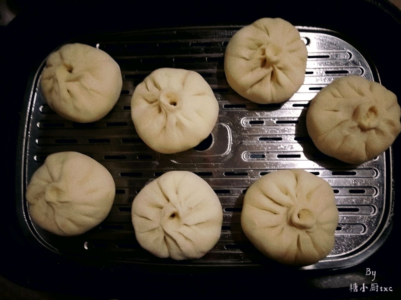 豆腐粉条素馅包子蒸包