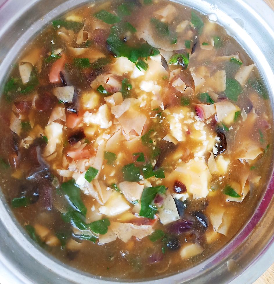 豆腐脑+夹蛋饼