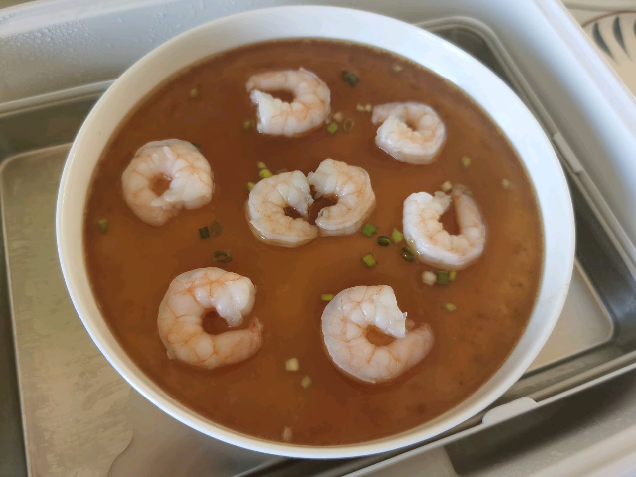 豆腐虾仁蛋羹