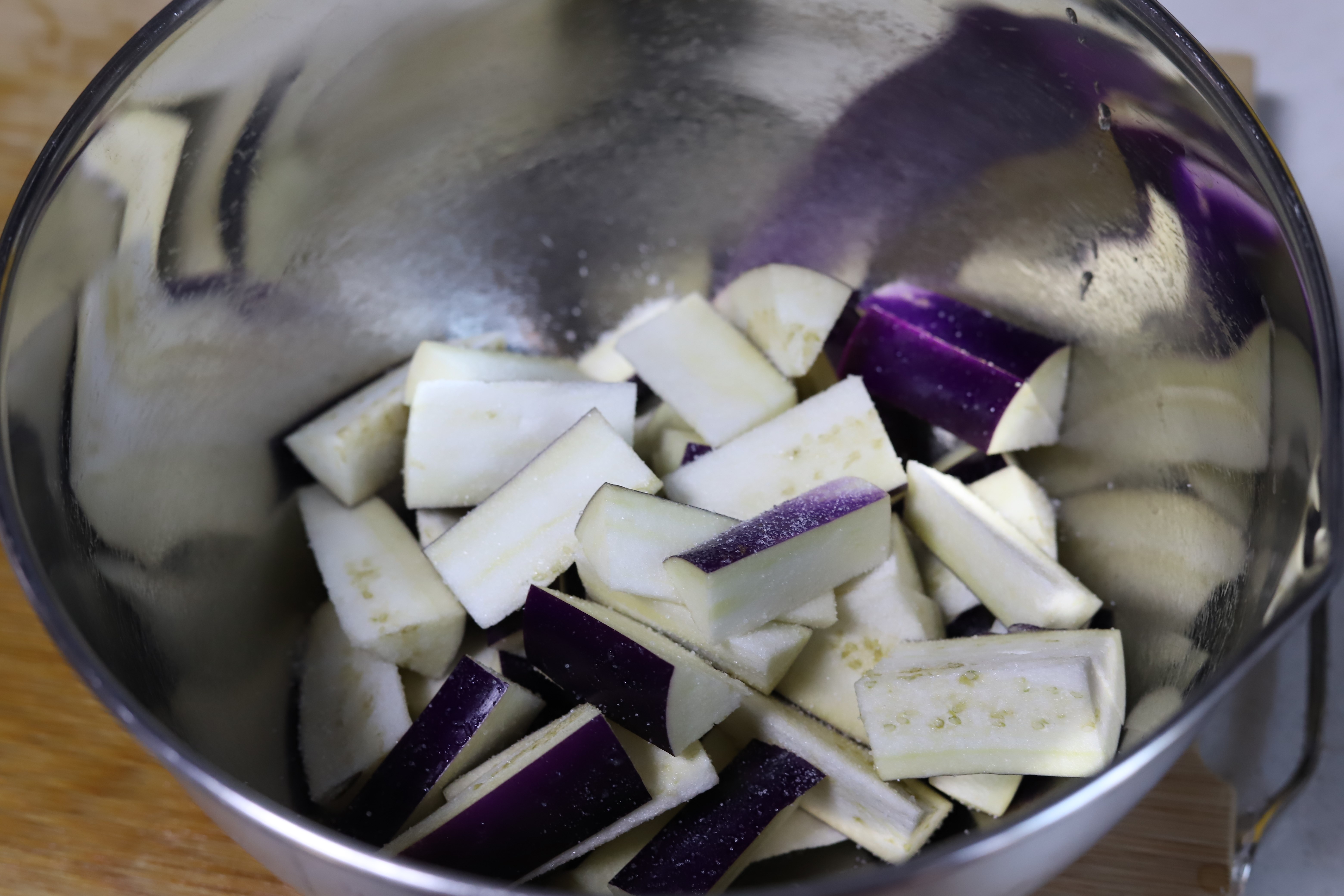 豆角炒茄子