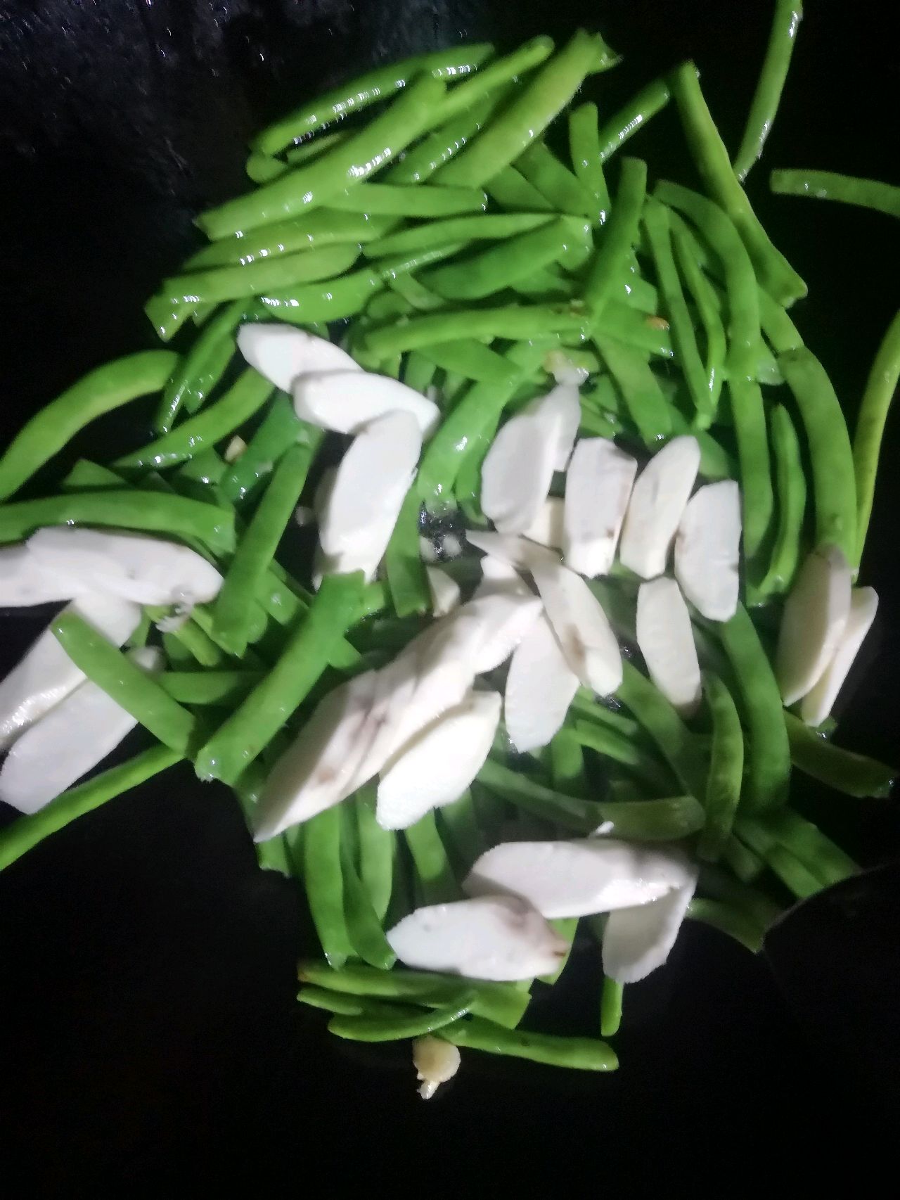 豆角炒山药