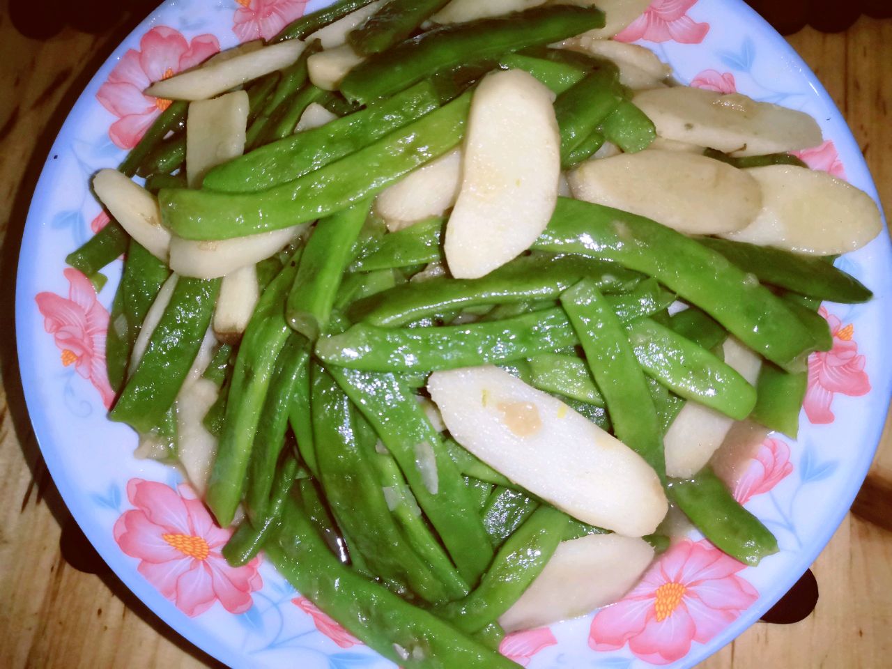 豆角炒山药