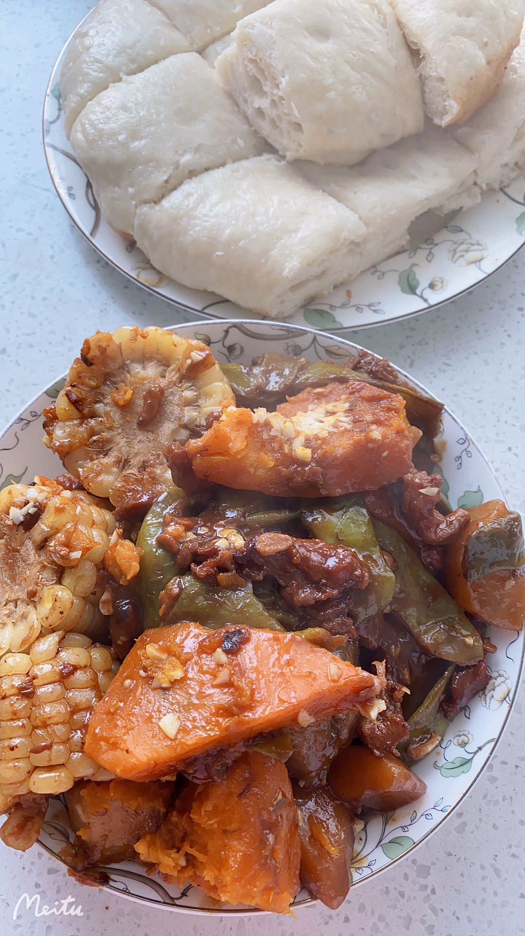 豆角烀饼——发面版
