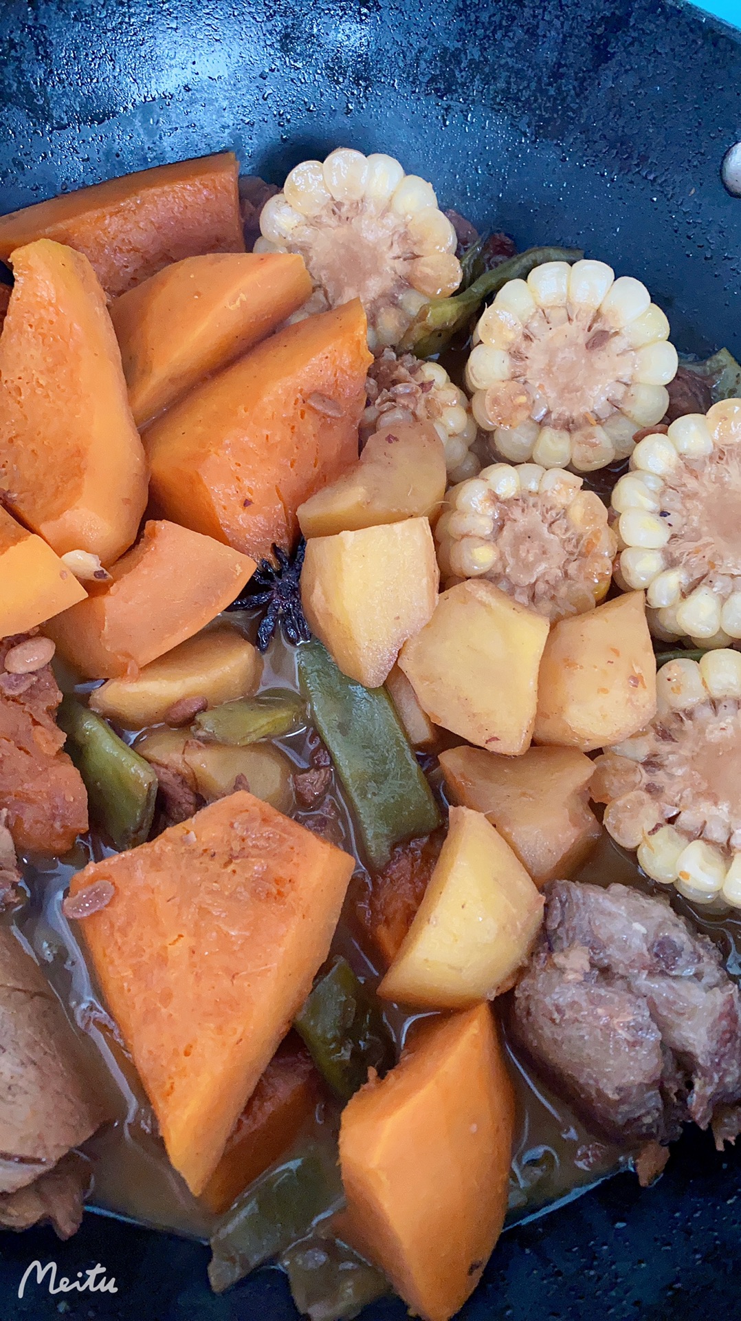 豆角烀饼——发面版
