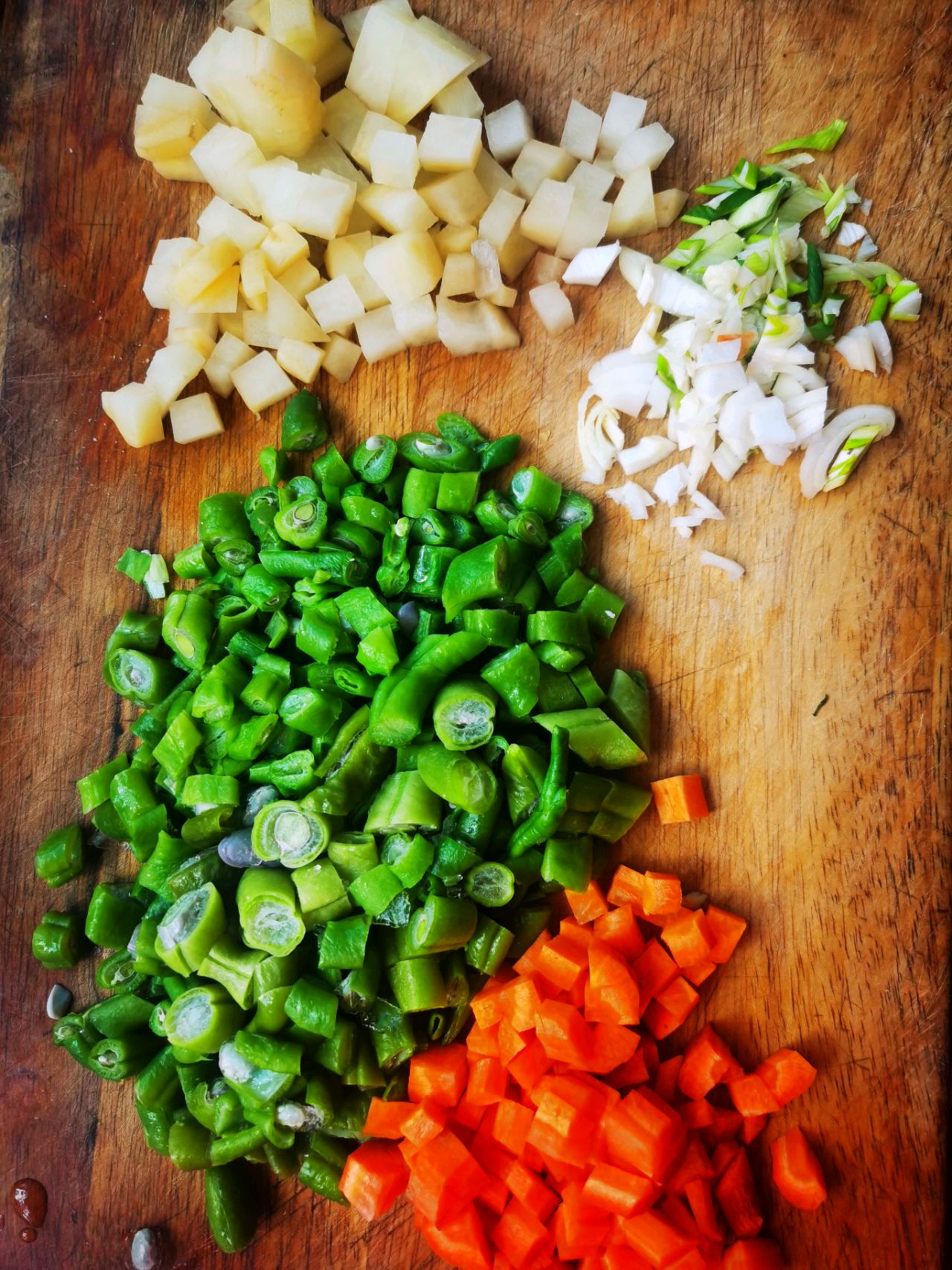 ❤️豆角土豆胡萝卜素卤面