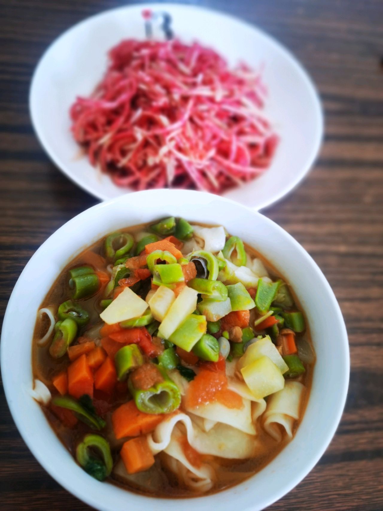 ❤️豆角土豆胡萝卜素卤面