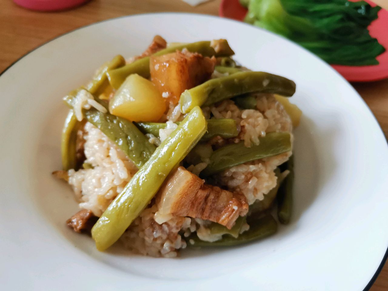 豆角土豆肉焖饭