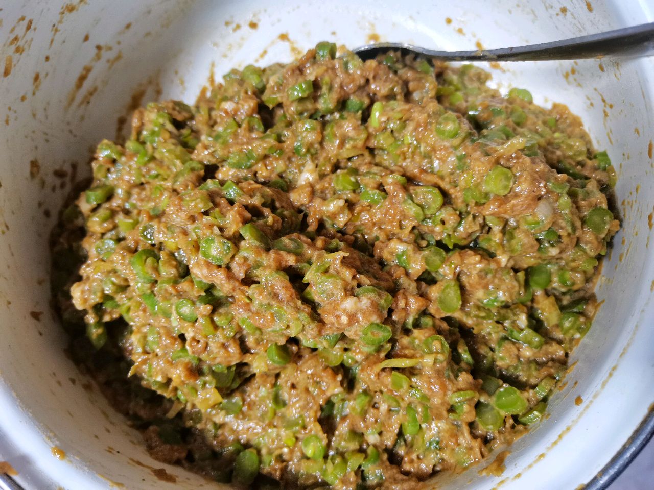 豆角猪肉馅翡翠饺子