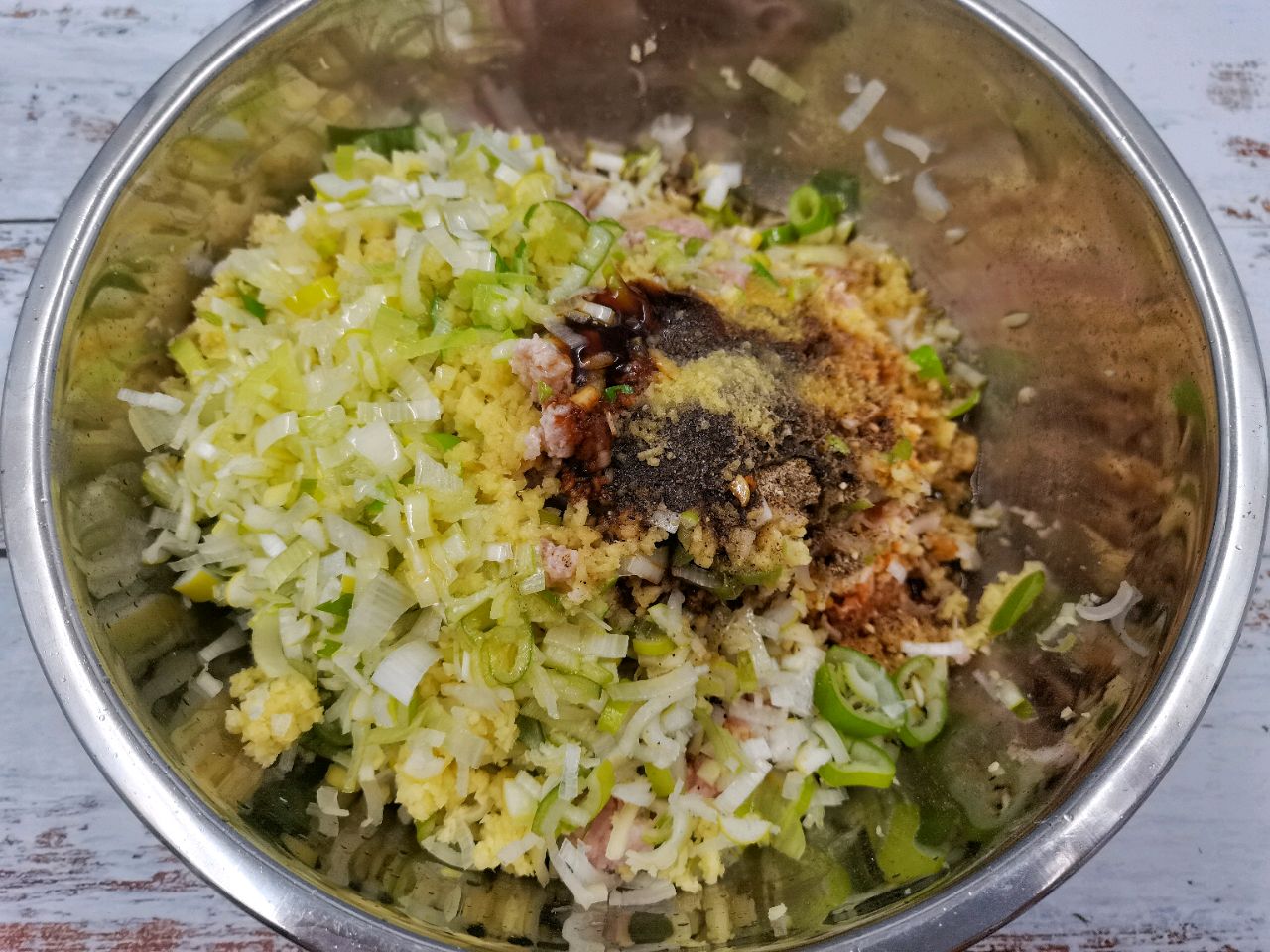 豆角猪肉馅翡翠饺子