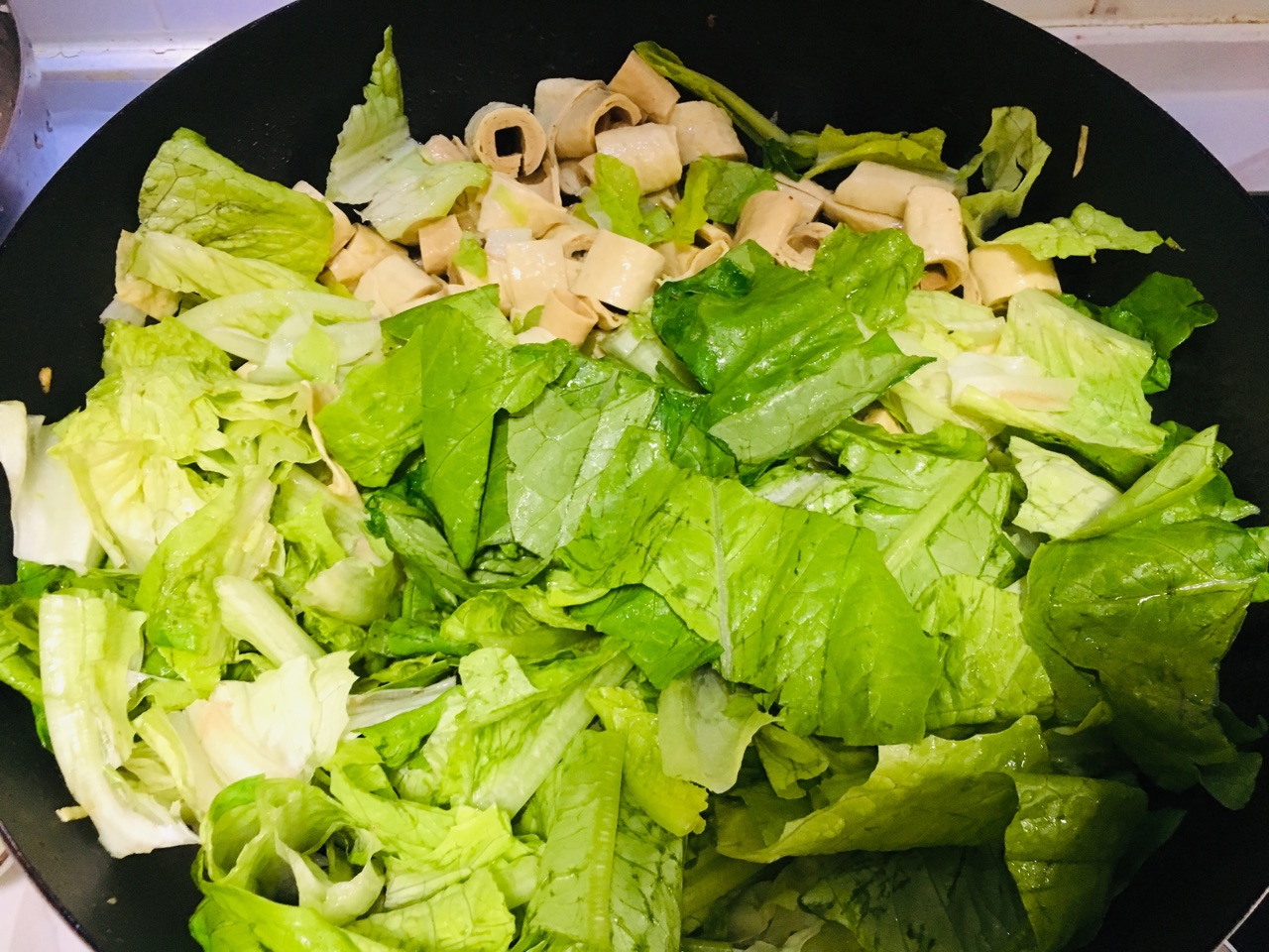 豆卷油麦菜