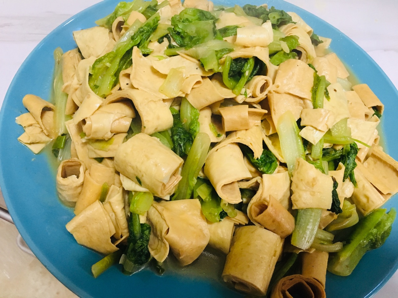 豆卷油麦菜