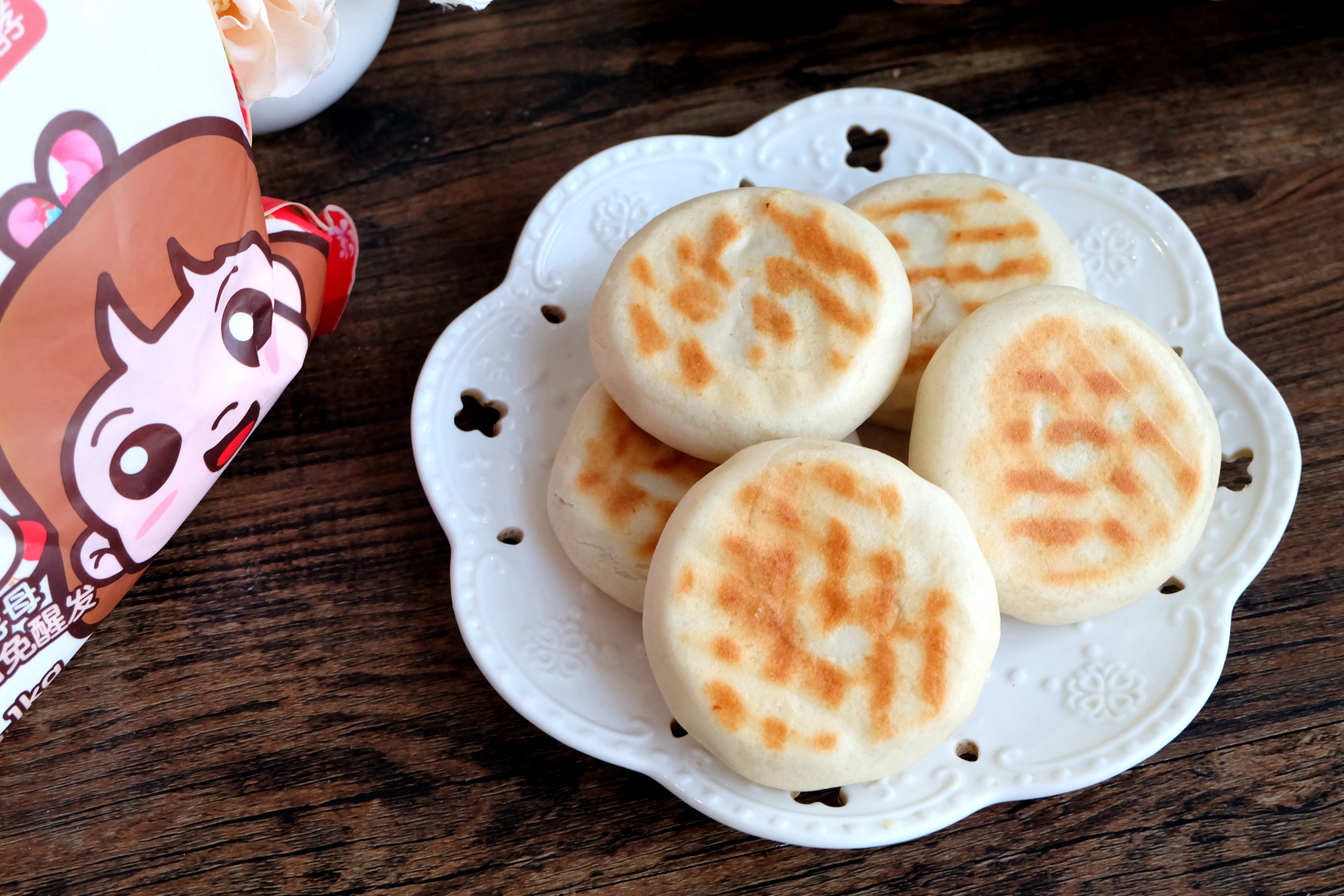 豆沙发面饼
