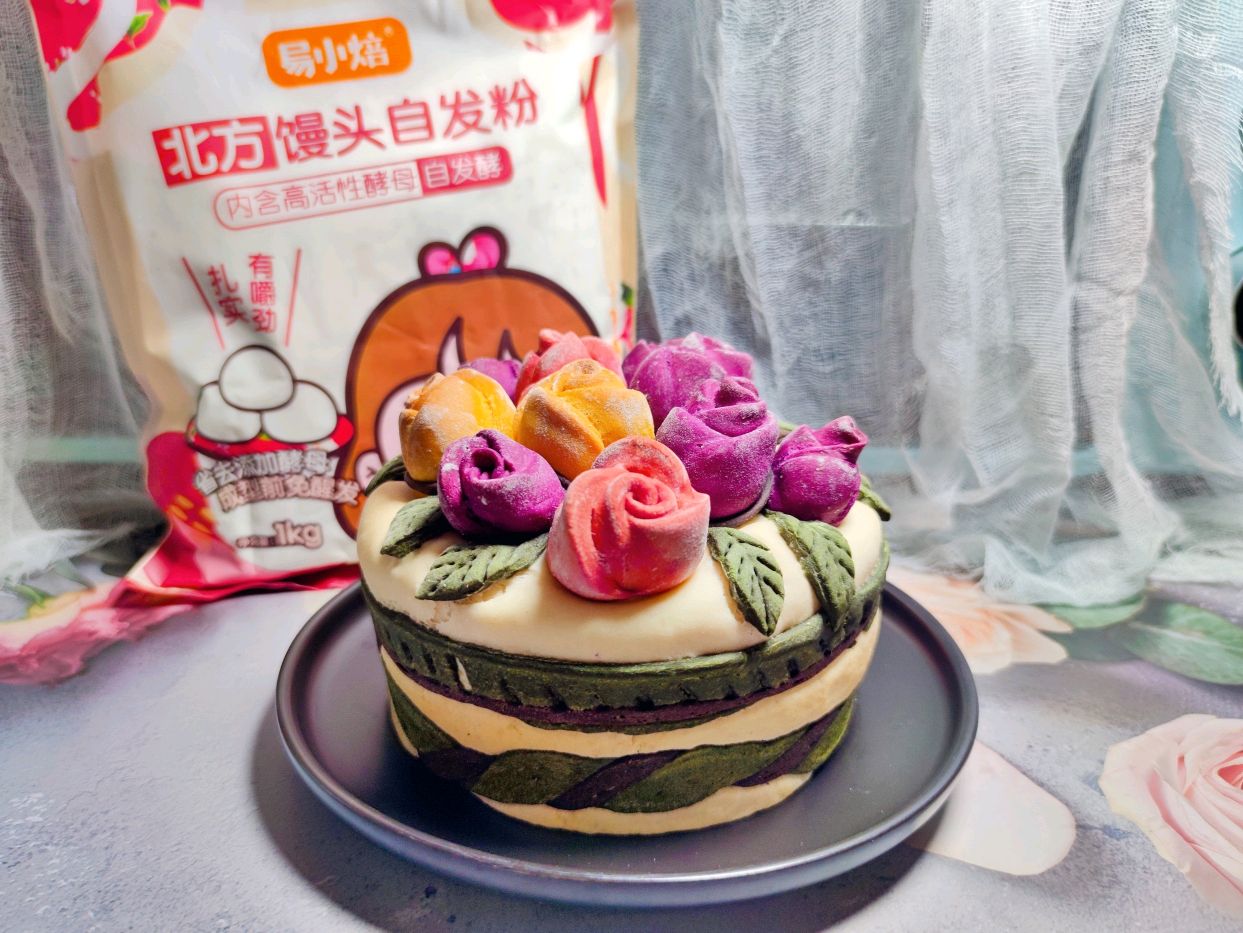豆沙夹心花饽饽(烤)