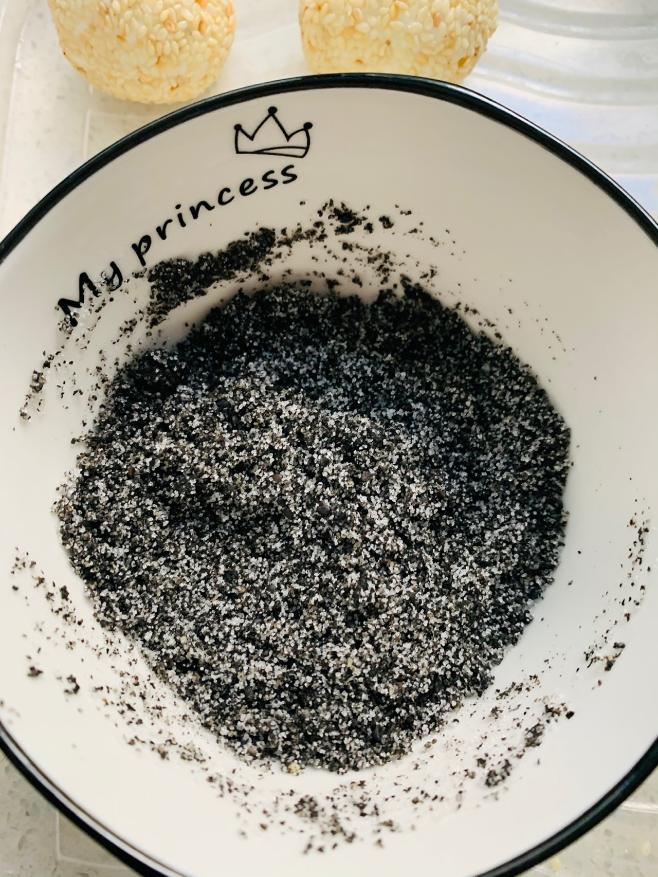 豆沙空心麻球