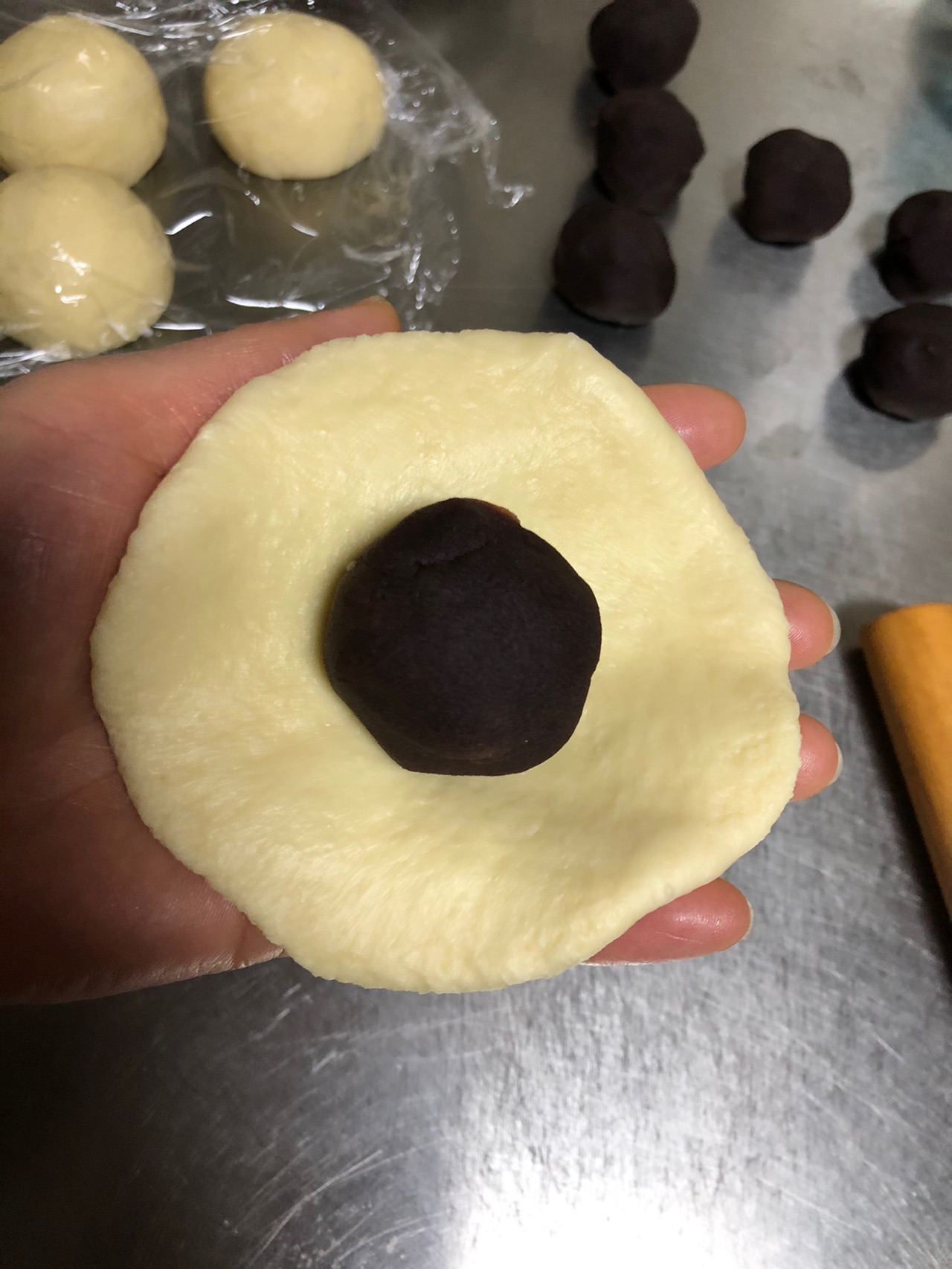 豆沙面包圈