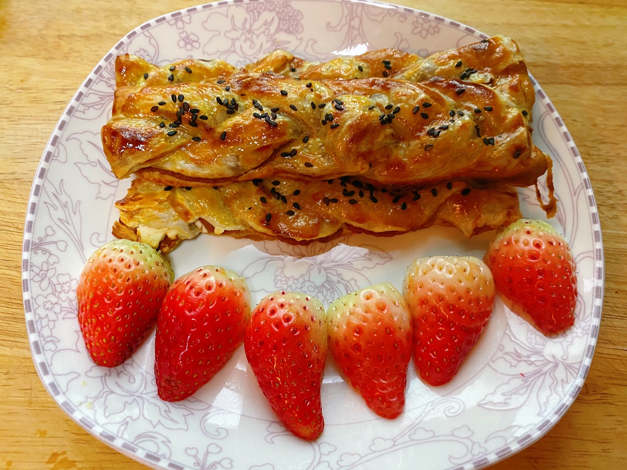 豆沙手抓饼