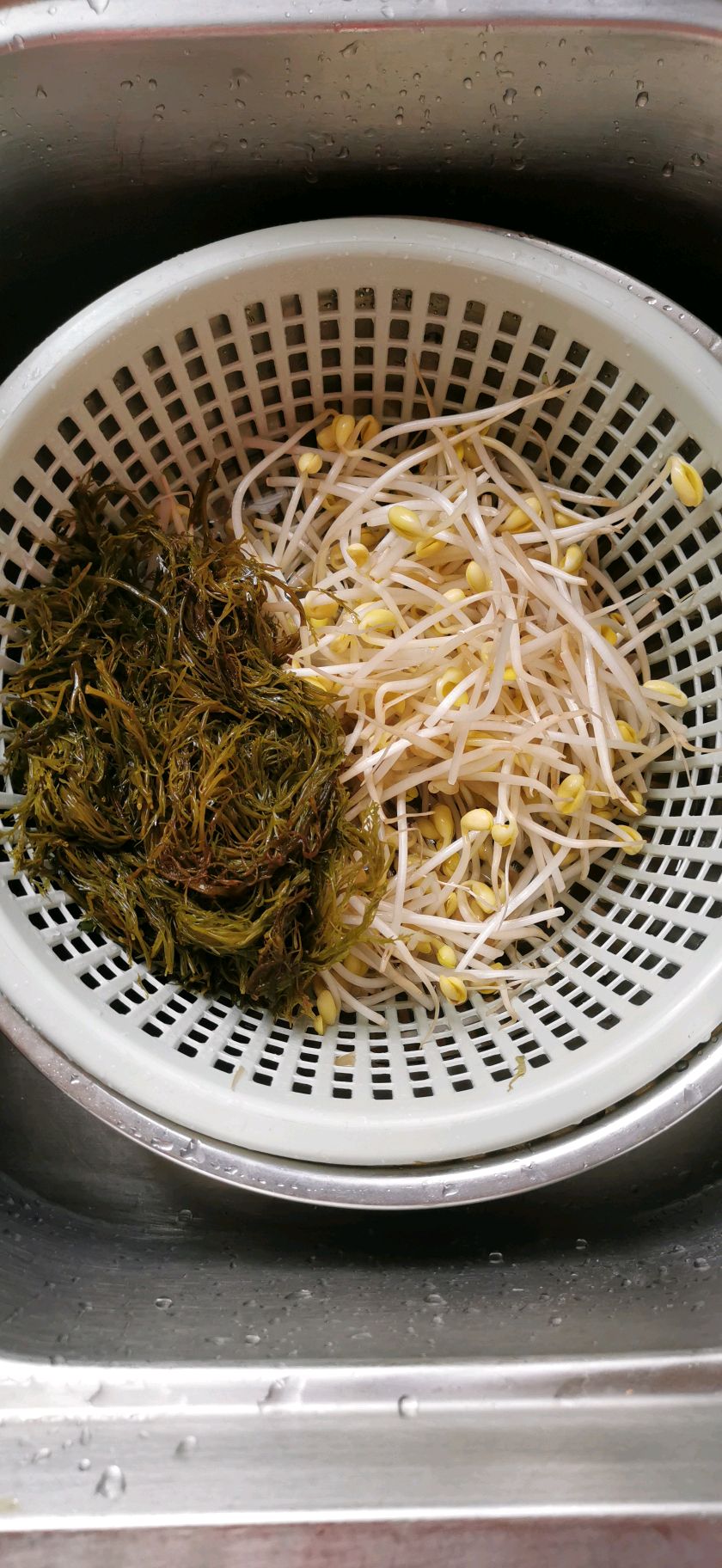 豆芽拌龙须