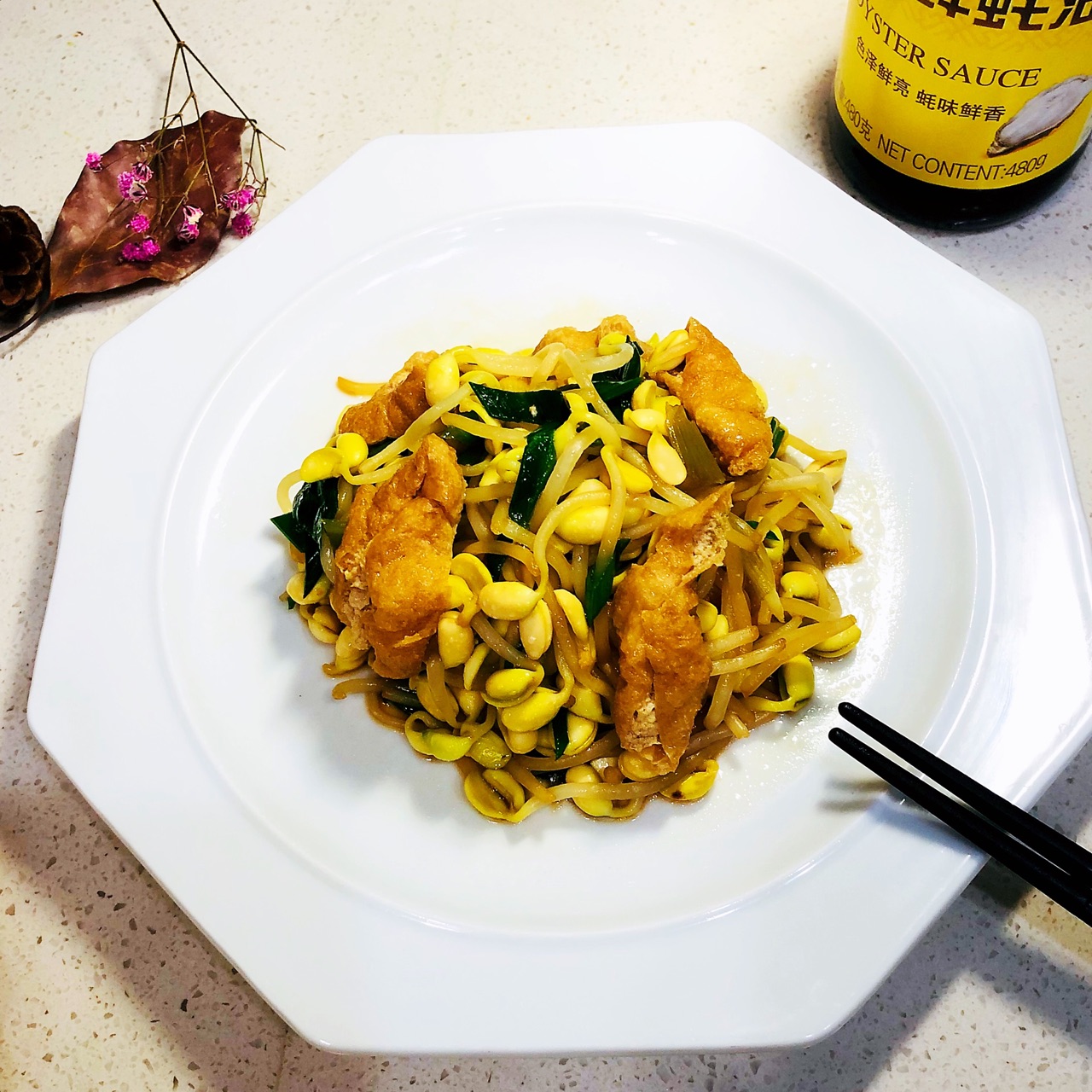 豆芽菜遇蚝油