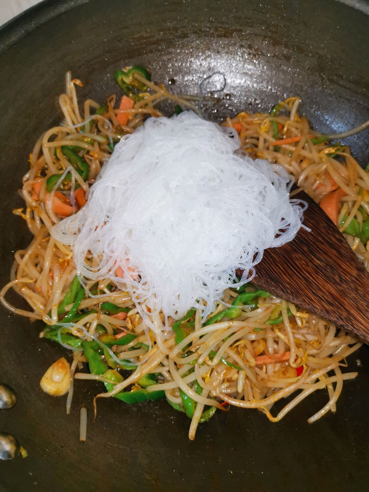 豆芽炒粉丝（少油）