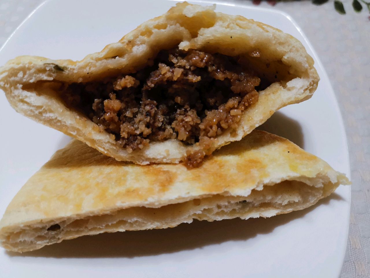 多吃菜的开口饼