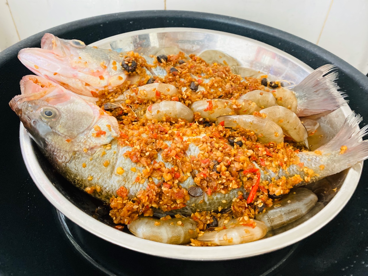 剁椒豆豉味的虾兵鱼将