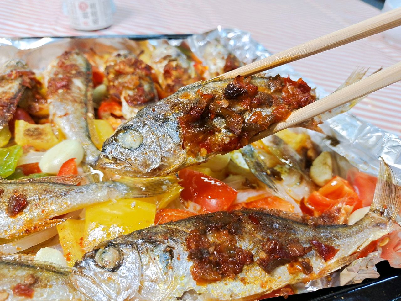剁椒烤小黄鱼，秋日美食