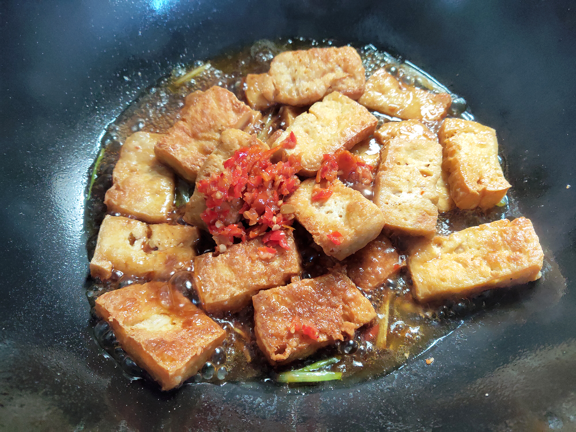 剁椒烧煎豆腐