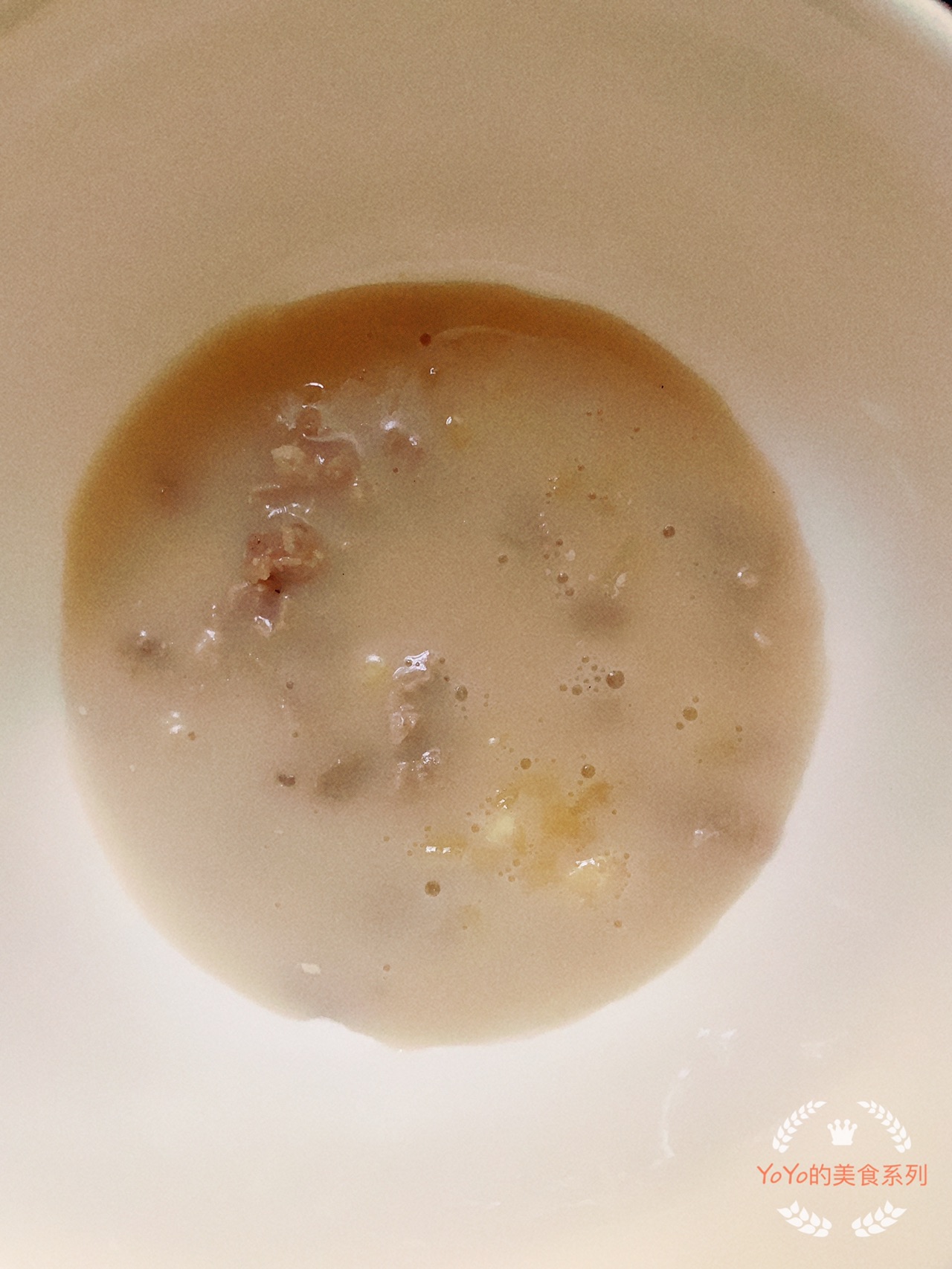 F的辅食～核桃露蒸土豆猪肉泥