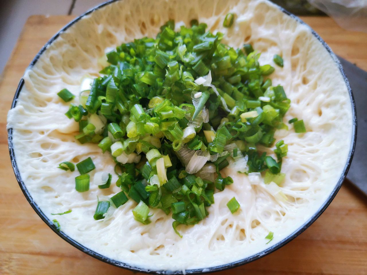 发面葱花饼