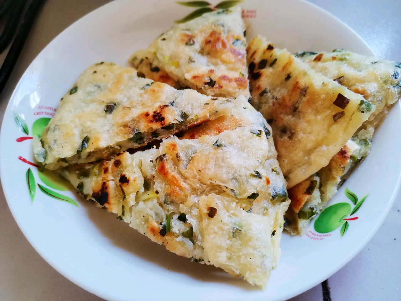 发面葱花饼