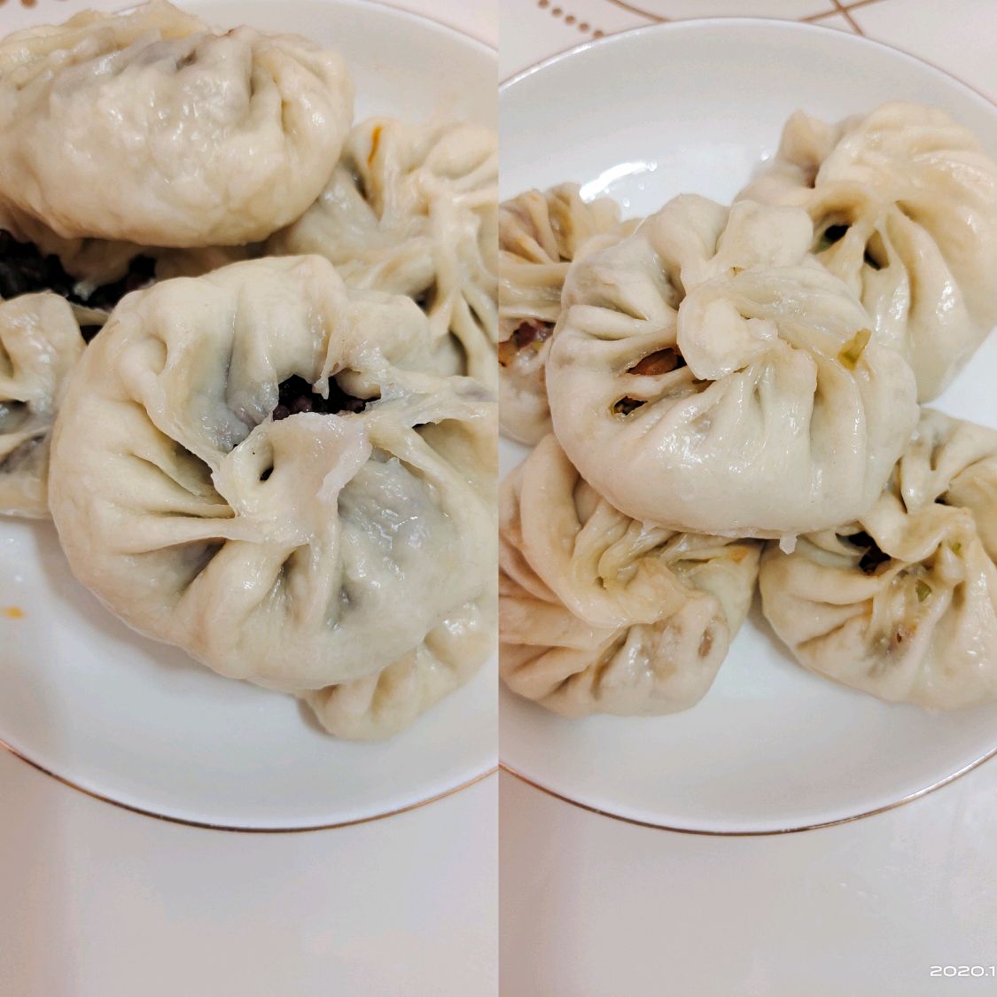 发面芸豆包子，豆包