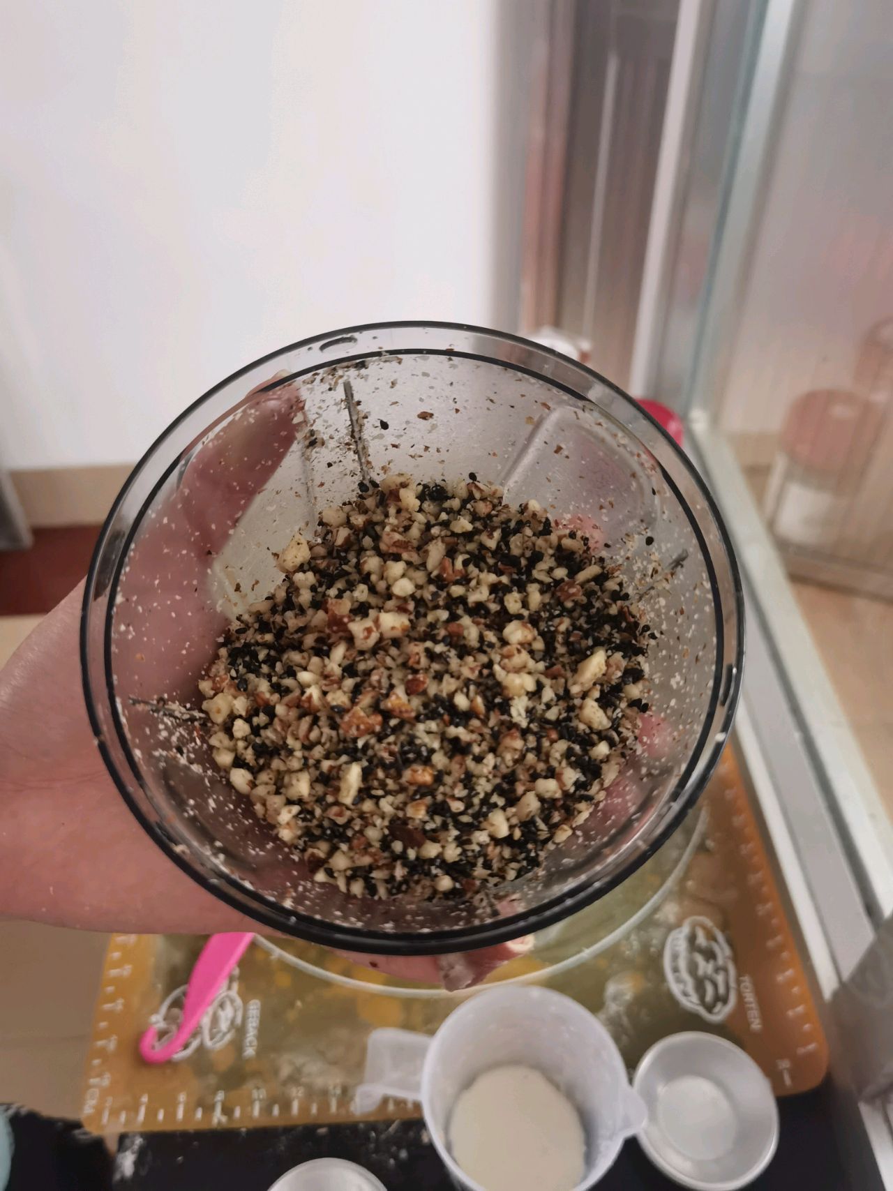 法式|低热量黑糖核桃芝麻包