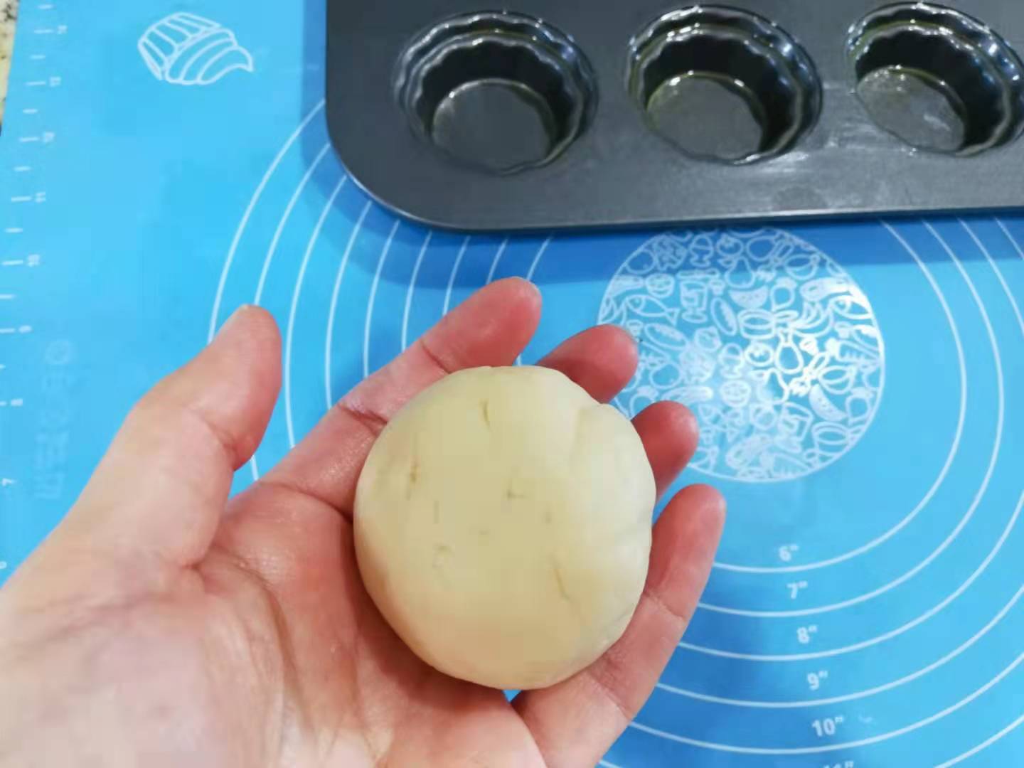 法式迷你乳酪挞蛋糕 外酥内绵 三种口味芝士夹馅 好吃到飞起