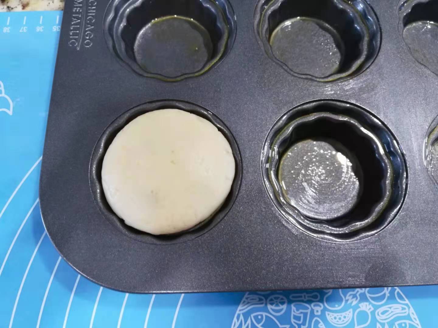 法式迷你乳酪挞蛋糕 外酥内绵 三种口味芝士夹馅 好吃到飞起