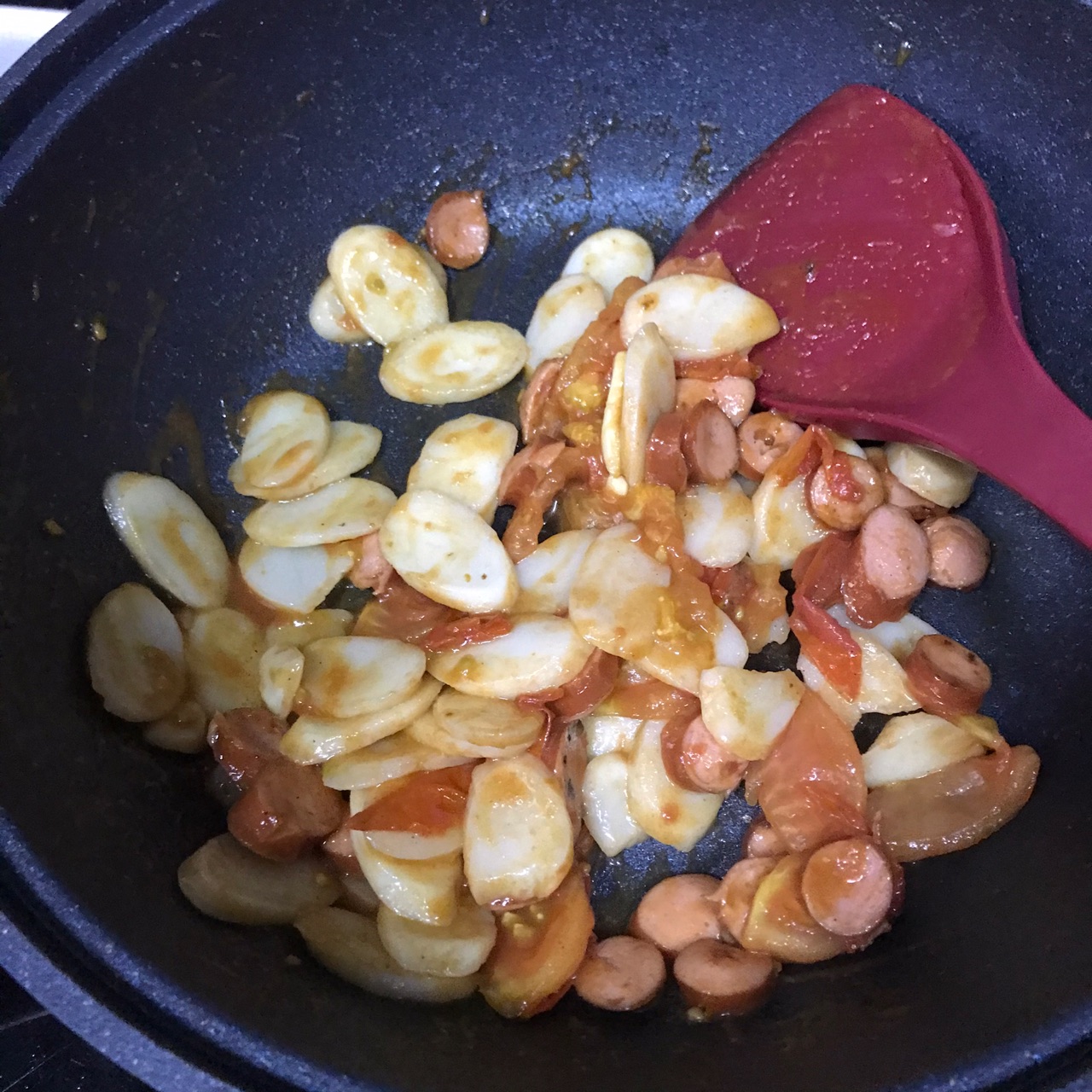 番茄炒年糕