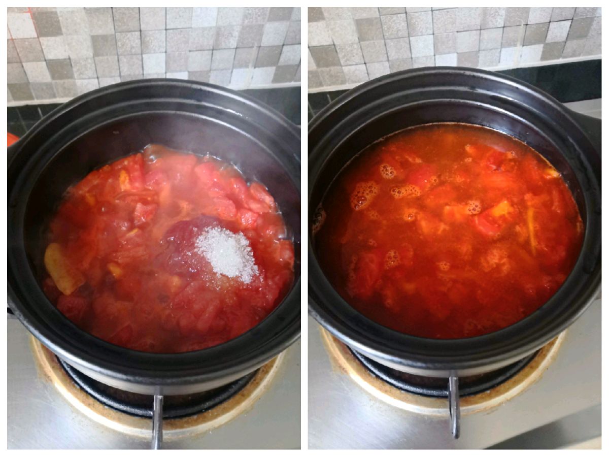 番茄豆腐龙利鱼麻花煲
