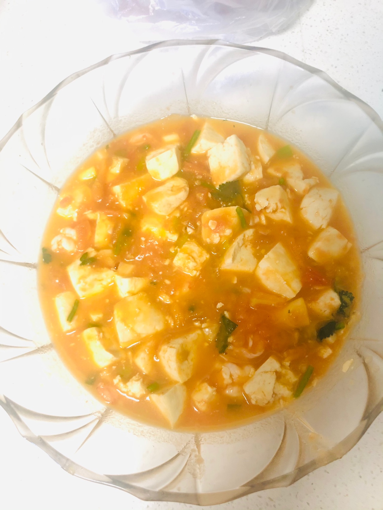 番茄豆腐鲜虾煲
