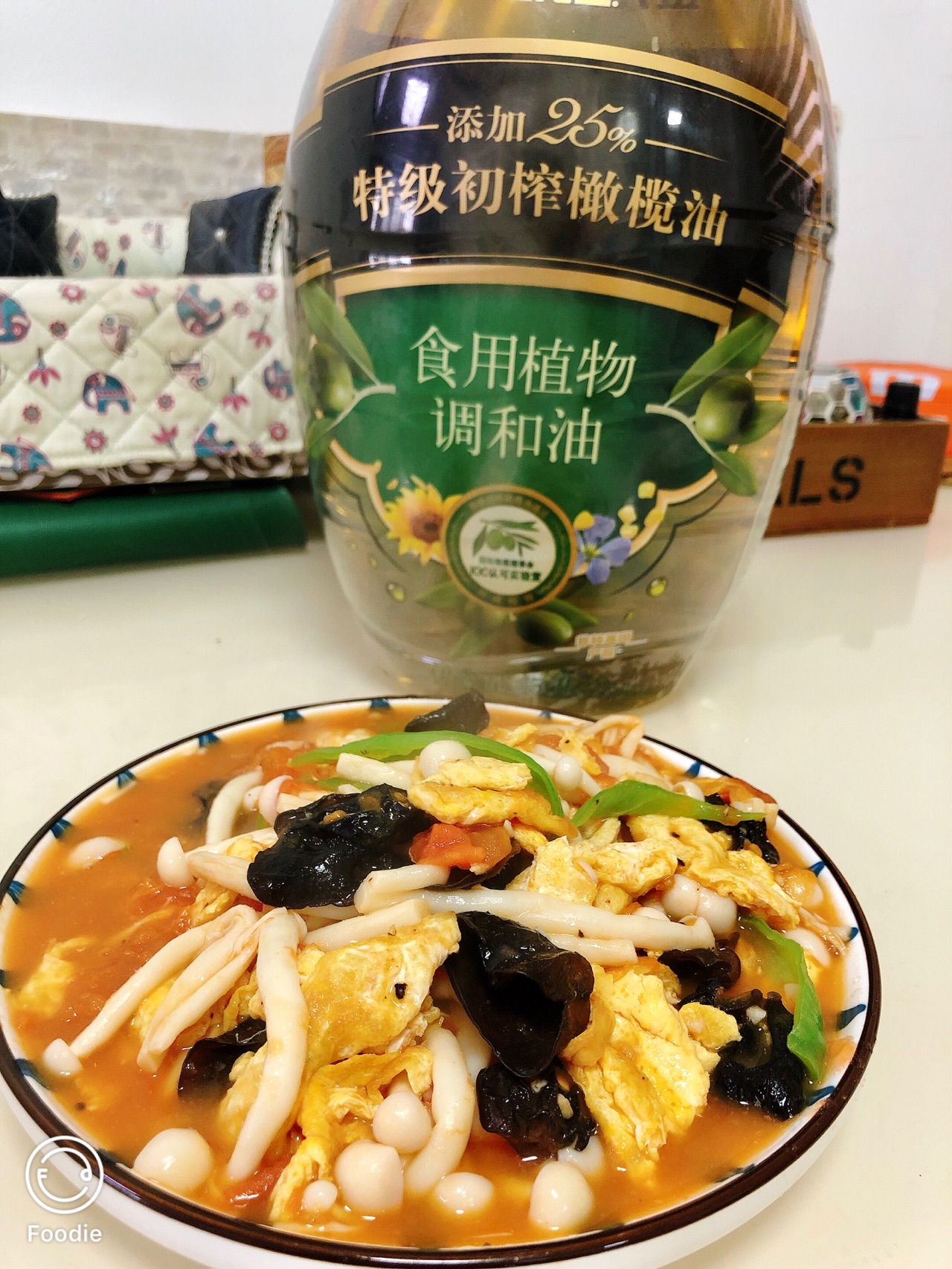 番茄海鲜菇炒鸡蛋