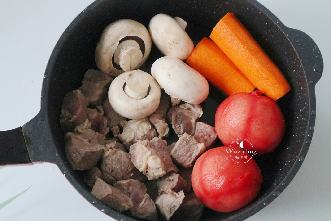 【番茄蘑菇炖牛腩】孩子多吃长个快，开胃营养