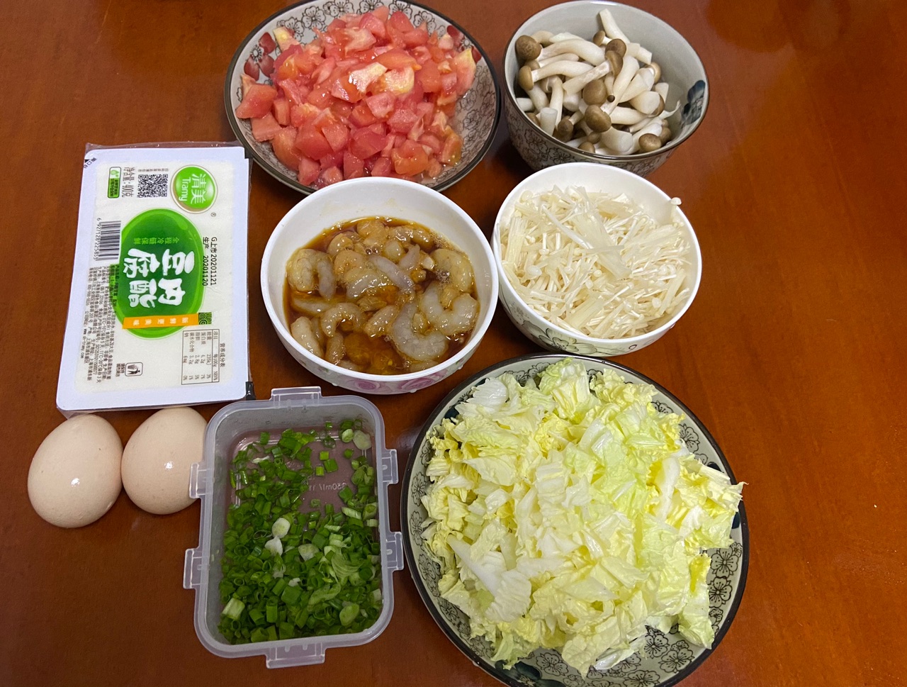 番茄虾仁豆腐汤