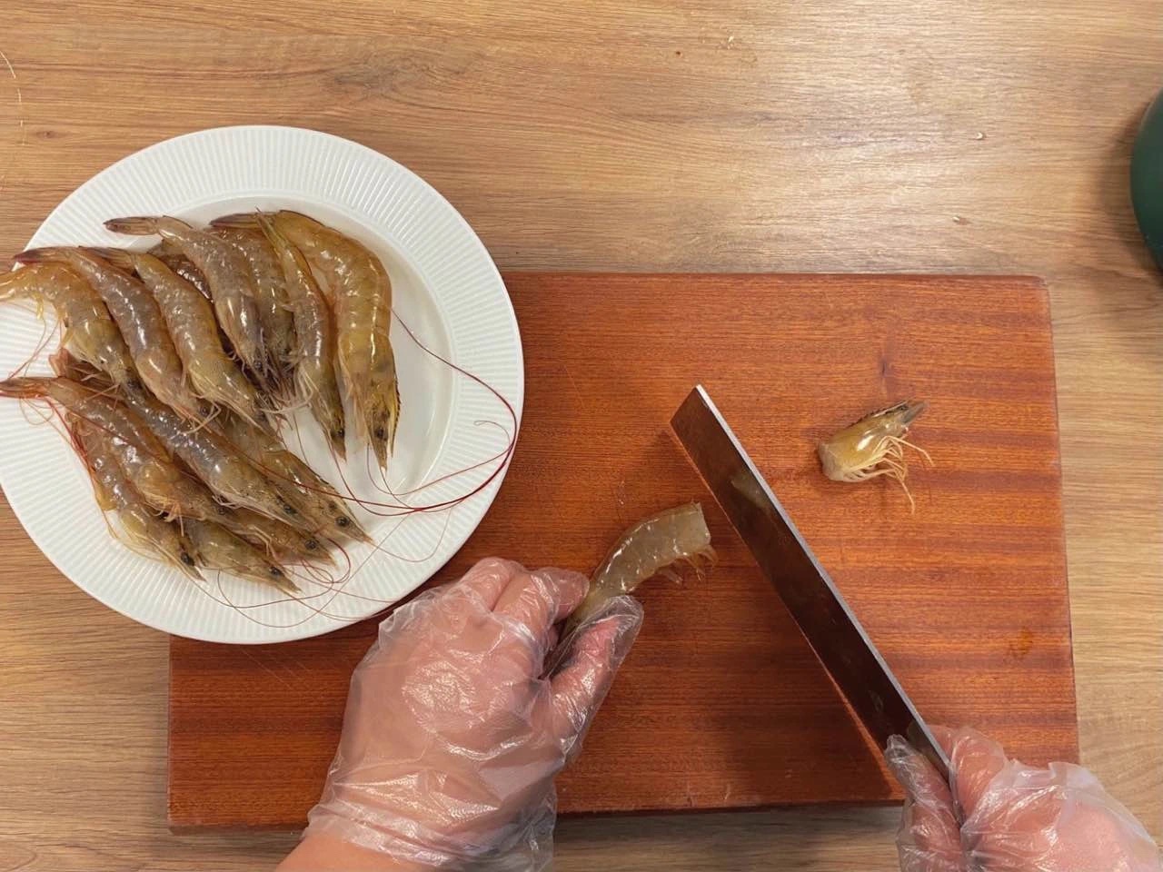 飞饼卷虾