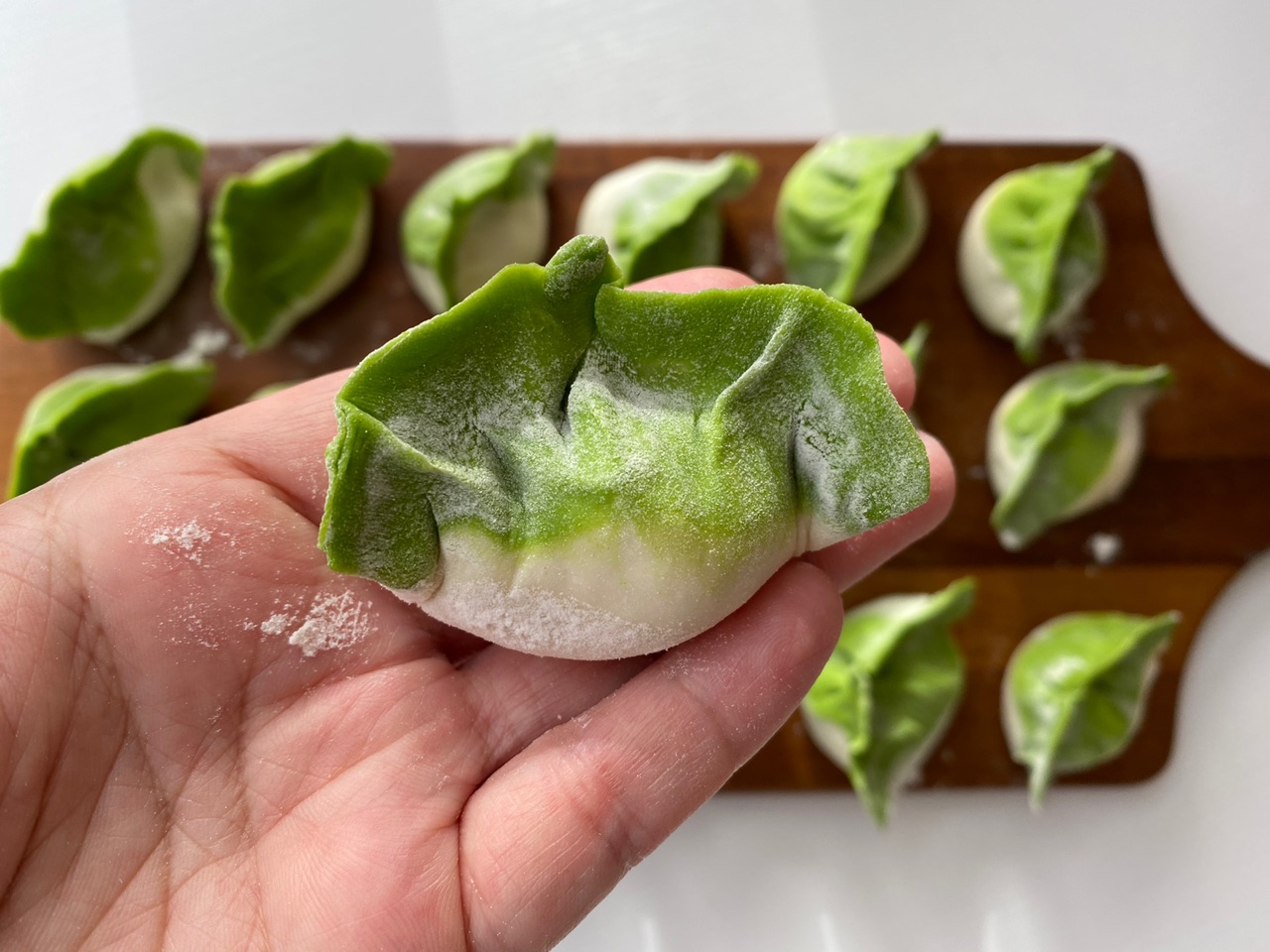 翡翠白菜饺