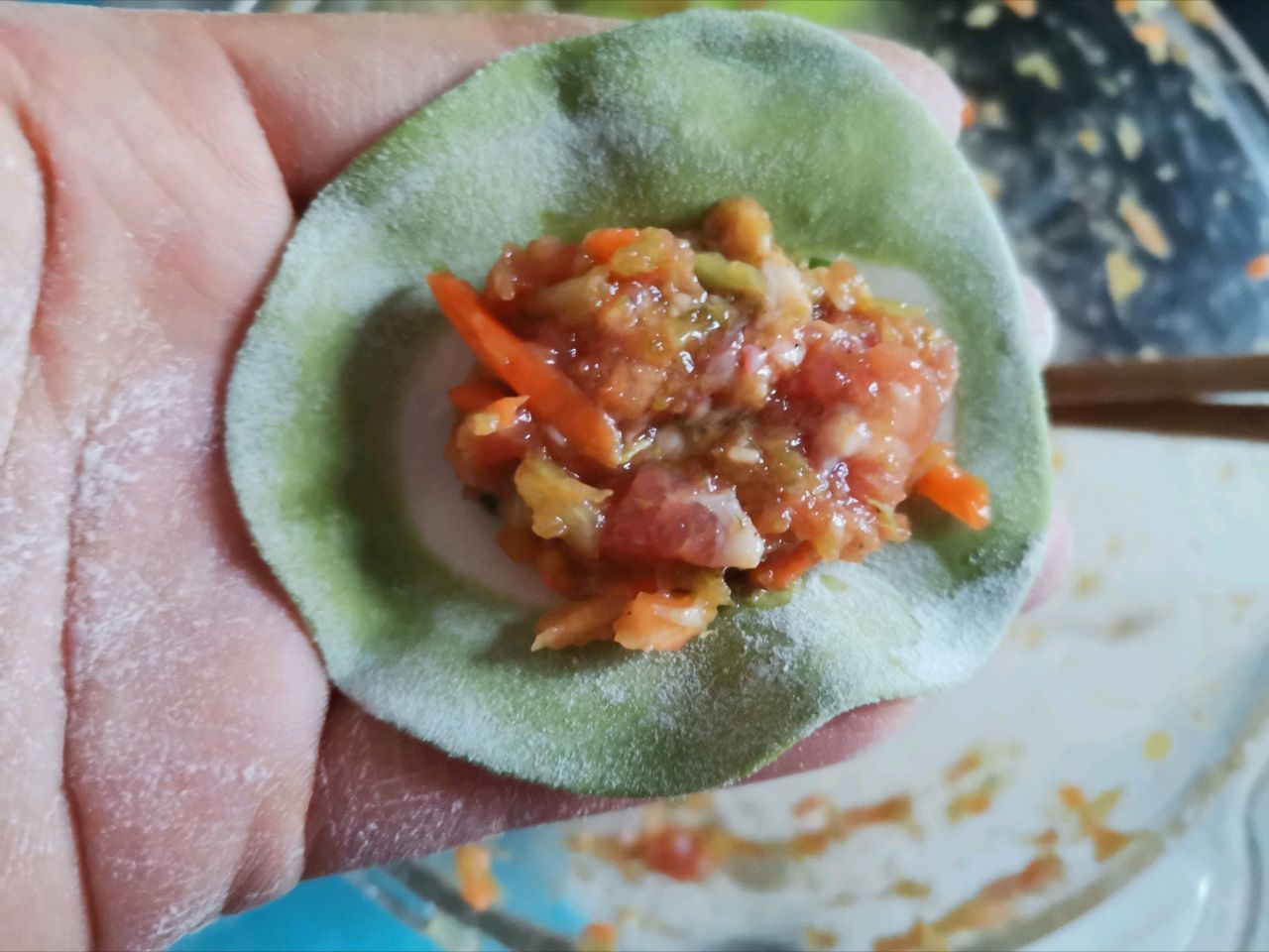 翡翠芹菜猪肉水饺