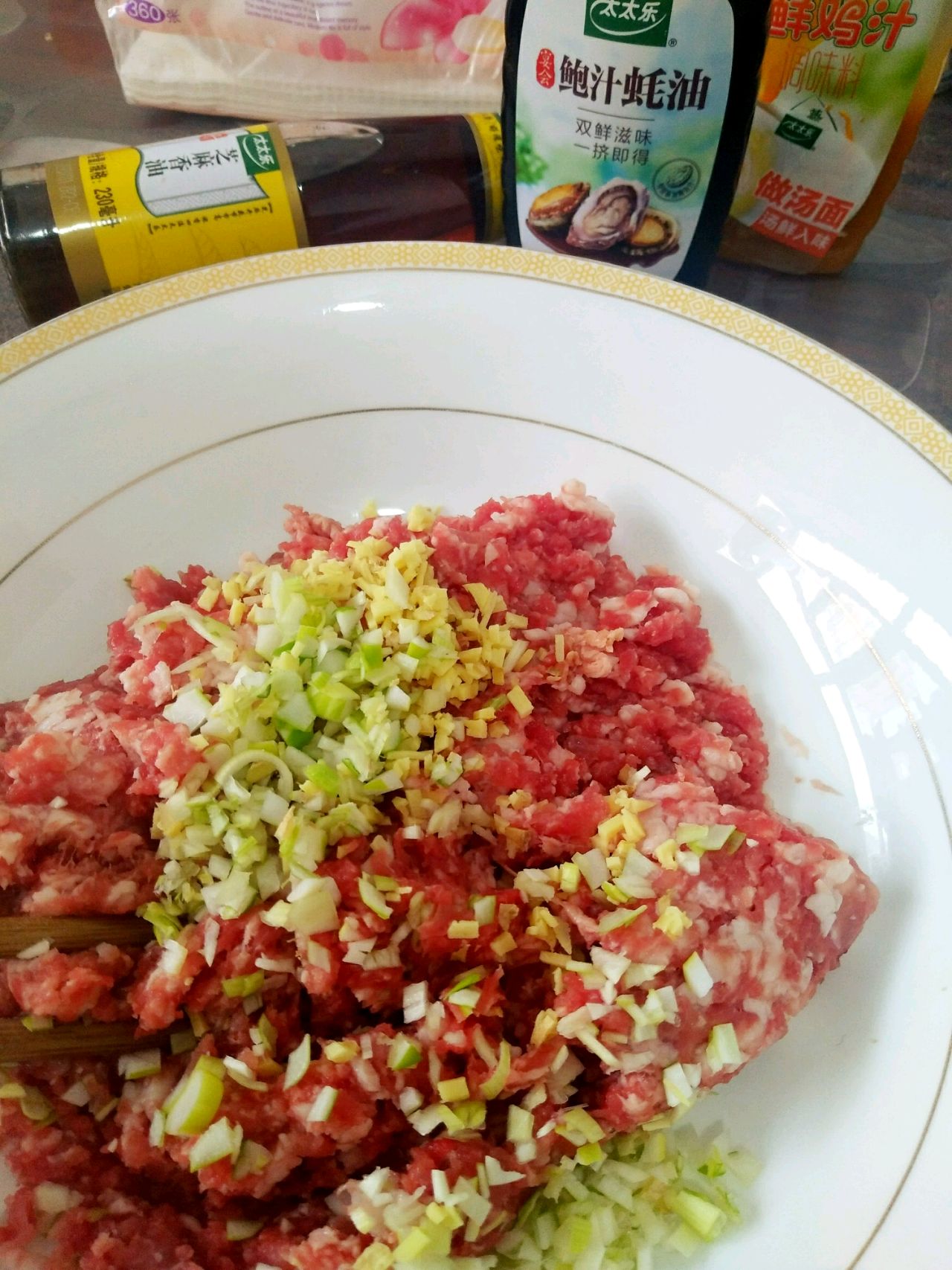 ，翡翠鲜肉卷