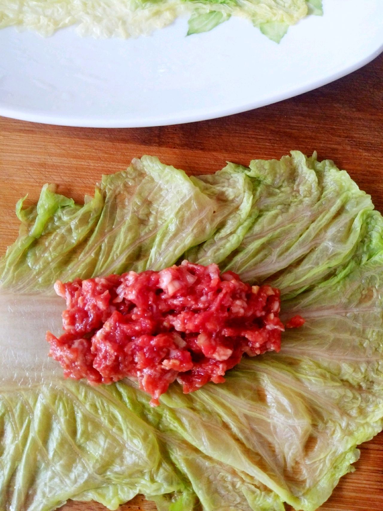 ，翡翠鲜肉卷