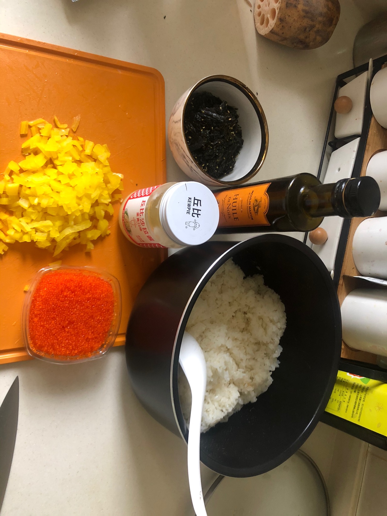 飞鱼籽手抓饭